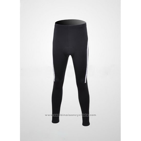 2010 Maillot Cyclisme Shimano Blanc et Noir Manches Longues et Cuissard