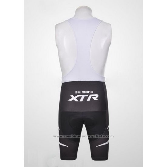 2012 Maillot Cyclisme Shimano Noir et Orange Manches Courtes et Cuissard