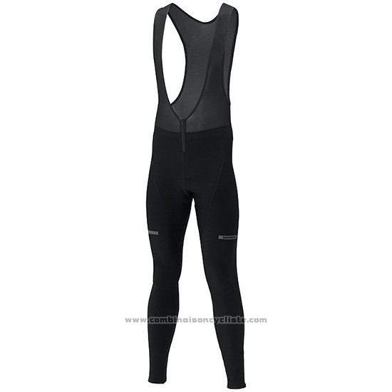 2019 Maillot Cyclisme Shimano Gris Rouge Manches Longues et Cuissard