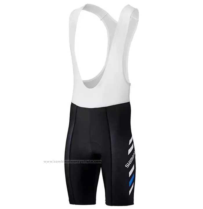 2021 Maillot Cyclisme Shimano Noir Manches Courtes et Cuissard