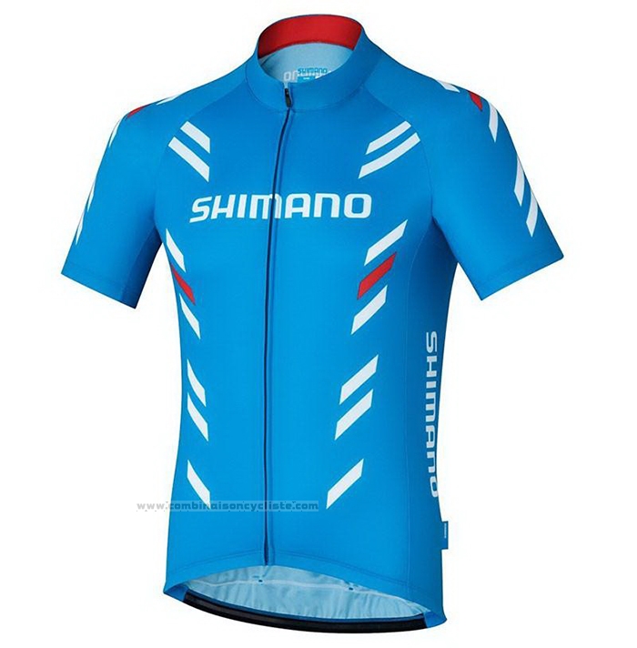 2021 Maillot Cyclisme Shimano Rouge Manches Courtes et Cuissard