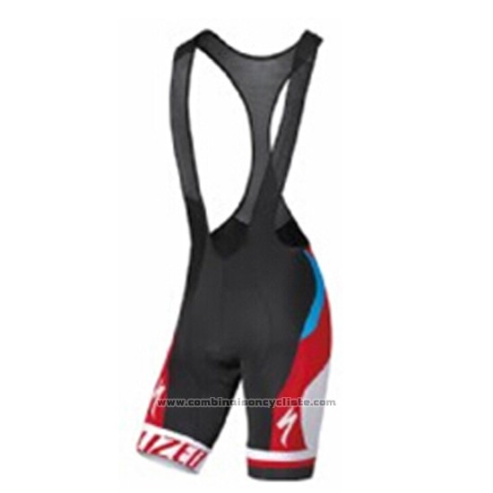 2016 Maillot Cyclisme Specialized Azur et Rouge Manches Courtes et Cuissard