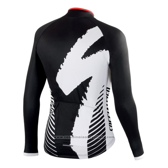 2016 Maillot Cyclisme Specialized Ml Profond Noir Manches Longues et Cuissard