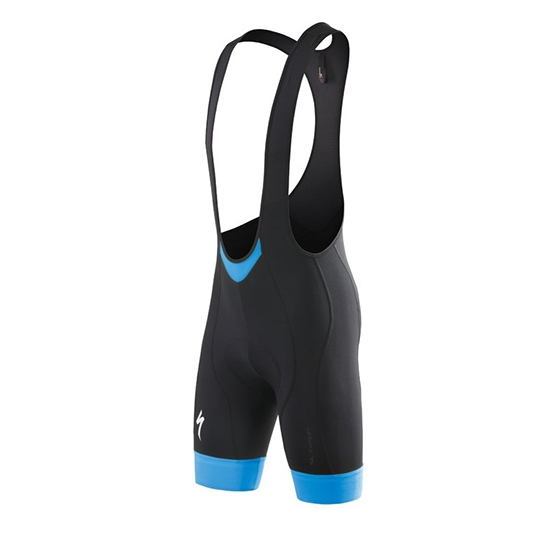 2016 Maillot Cyclisme Specialized Noir Blanc Bleu Manches Courtes et Cuissard