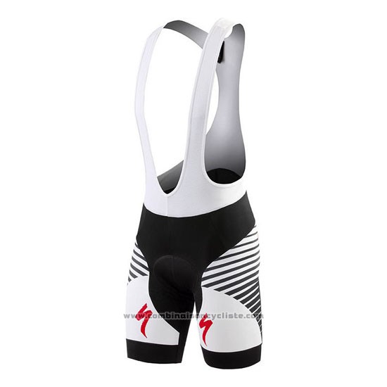 2016 Maillot Cyclisme Specialized Noir et Gris Manches Courtes et Cuissard