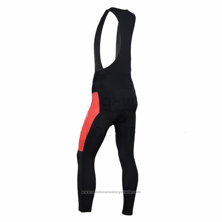 2016 Maillot Cyclisme Specialized Noir et Orange Manches Longues et Cuissard
