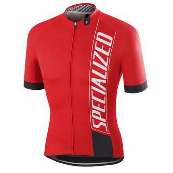 2016 Maillot Cyclisme Specialized Rouge Blanc Noir Manches Courtes et Cuissard