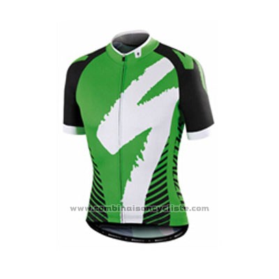 2016 Maillot Cyclisme Specialized Vert Manches Courtes et Cuissard