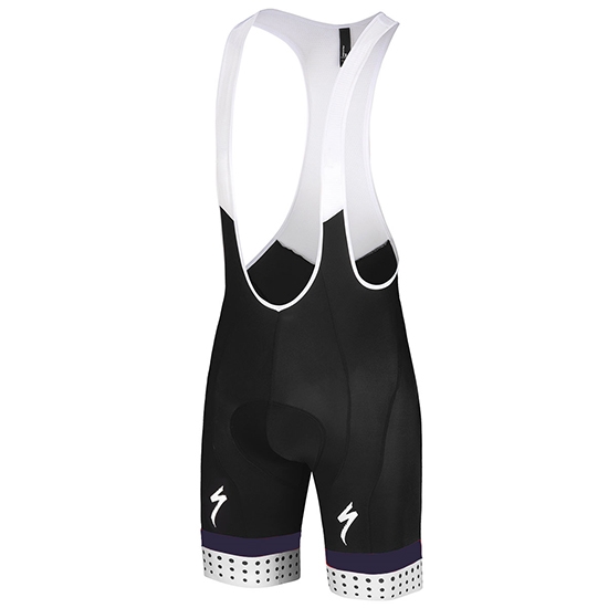 2018 Maillot Cyclisme Specialized Blanc Rouge Violet Manches Courtes et Cuissard