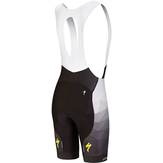2018 Maillot Cyclisme Specialized Noir Gris Jaune Manches Courtes et Cuissard