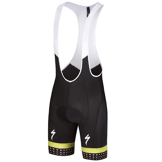 2018 Maillot Cyclisme Specialized Noir Jaune Manches Courtes et Cuissard