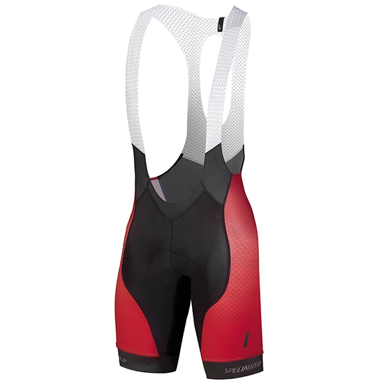 2018 Maillot Cyclisme Specialized Rouge Blanc Noir Manches Courtes et Cuissard