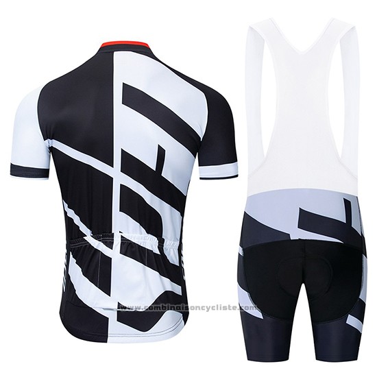 2019 Maillot Cyclisme Specialized Blanc Noir Manches Courtes et Cuissard