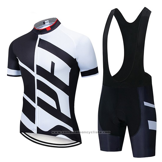 2019 Maillot Cyclisme Specialized Blanc Noir Manches Courtes et Cuissard