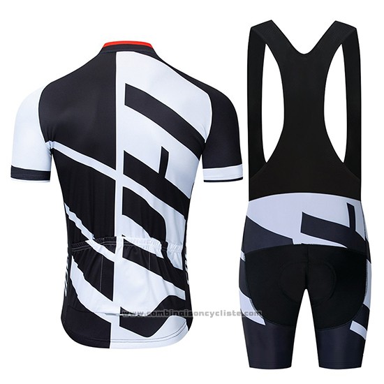 2019 Maillot Cyclisme Specialized Blanc Noir Manches Courtes et Cuissard