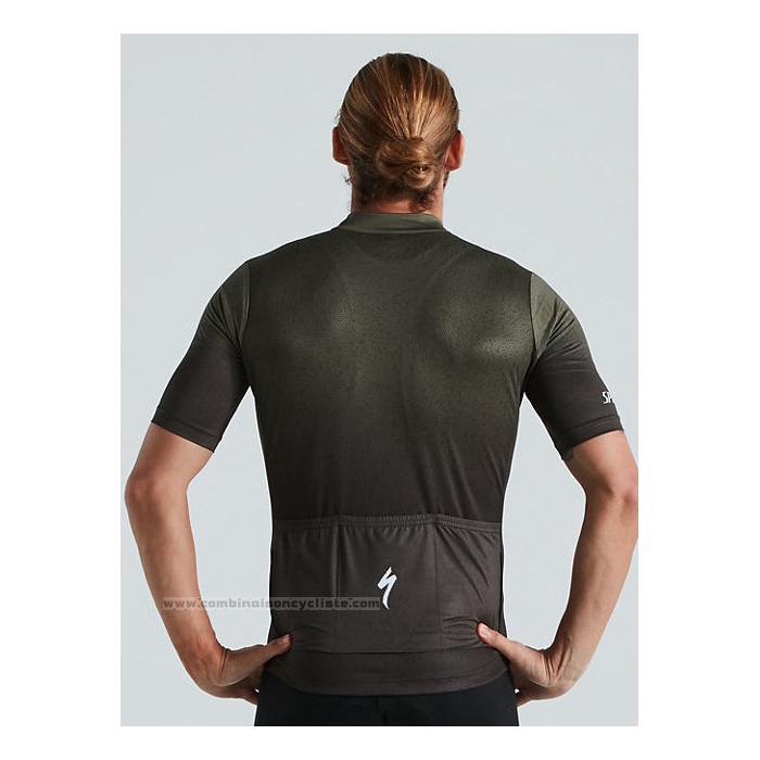 2021 Maillot Cyclisme Specialized Vert Manches Courtes et Cuissard