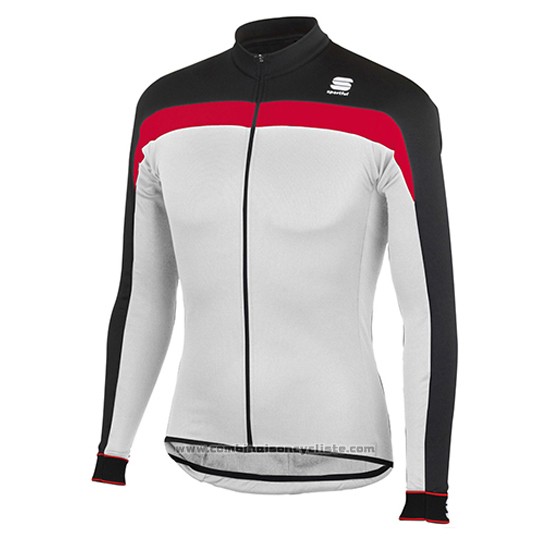 2016 Maillot Cyclisme Sportful Blanc Manches Longues et Cuissard