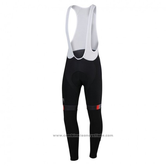 2016 Maillot Cyclisme Sportful Noir Manches Longues et Cuissard