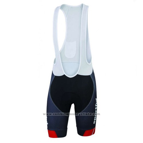2016 Maillot Cyclisme Sportful Noir et Rouge Manches Courtes et Cuissard