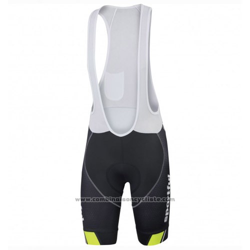 2016 Maillot Cyclisme Sportful Noir et Vert Manches Courtes et Cuissard