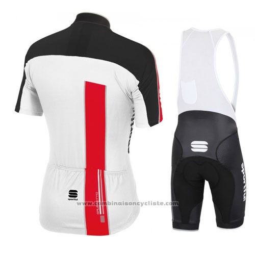 2016 Maillot Cyclisme Sportful Rouge et Blanc Manches Courtes et Cuissard