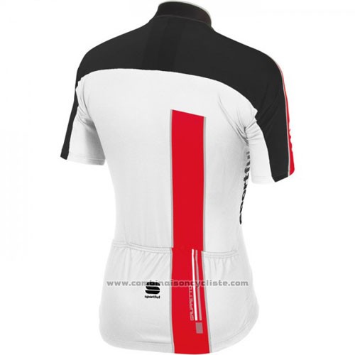 2016 Maillot Cyclisme Sportful Rouge et Blanc Manches Courtes et Cuissard