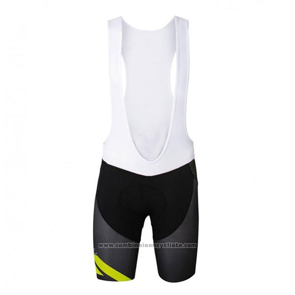 2017 Maillot Cyclisme Sportful Jaune et Noir Manches Courtes et Cuissard
