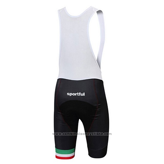 2017 Maillot Cyclisme Sportful Noir Manches Courtes et Cuissard