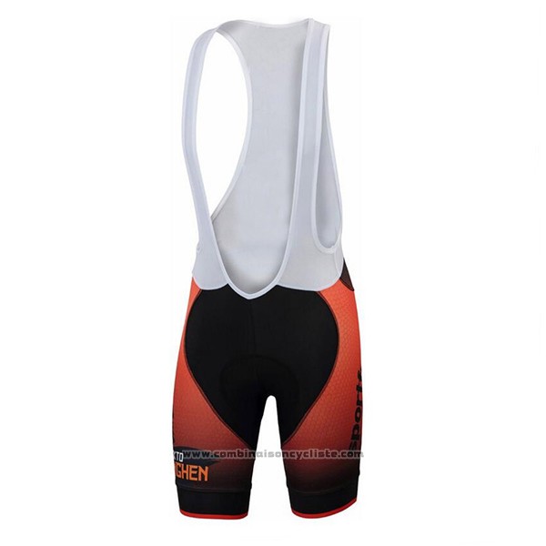 2017 Maillot Cyclisme Sportful Orange Manches Courtes et Cuissard