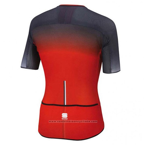 2017 Maillot Cyclisme Sportful R&d Ultraskin Rouge et Gris Manches Courtes et Cuissard