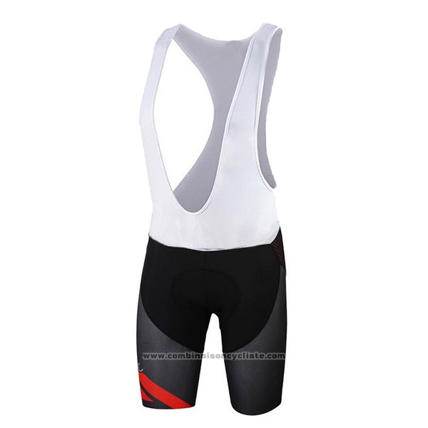 2017 Maillot Cyclisme Sportful Rouge et Noir Manches Courtes et Cuissard