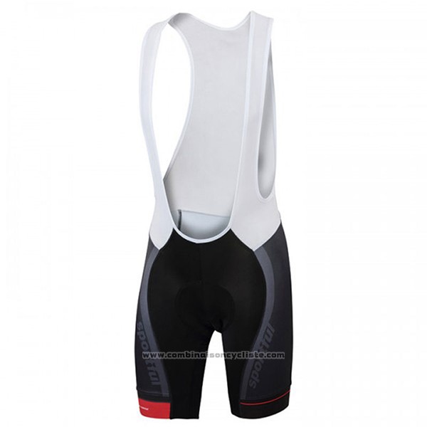 2017 Maillot Cyclisme Sportful Sc Noir Manches Courtes et Cuissard