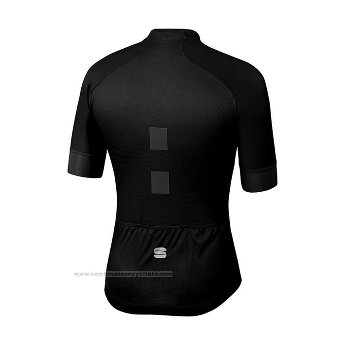 2021 Maillot Cyclisme Sportful Noir Blanc Manches Courtes et Cuissard