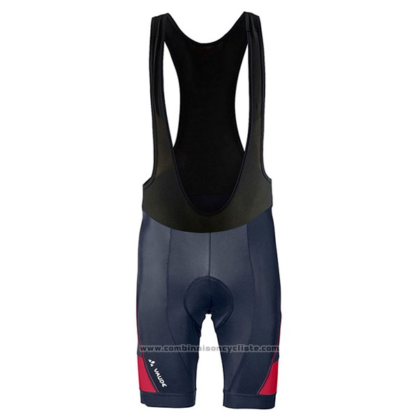 2017 Maillot Cyclisme Vaude Rouge et Noir Manches Courtes et Cuissard