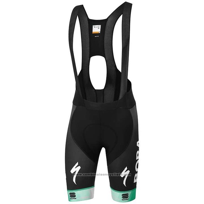 2020 Maillot Cyclisme UCI Mondo Champion Bora Blanc Vert Manches Courtes et Cuissard