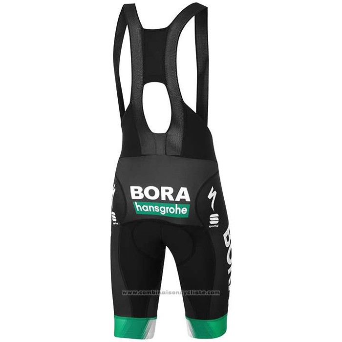 2020 Maillot Cyclisme UCI Mondo Champion Bora Blanc Vert Manches Courtes et Cuissard