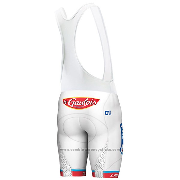 2017 Maillot Cyclisme UCI ALE Blanc et Rouge Manches Courtes et Cuissard