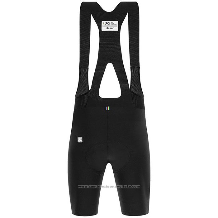 2020 Maillot Cyclisme UCI Profond Bleu Manches Courtes et Cuissard
